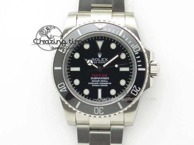 Date Edition 904L A2824 W PVD Submariner V6F Blaken 1:1 Best 0213